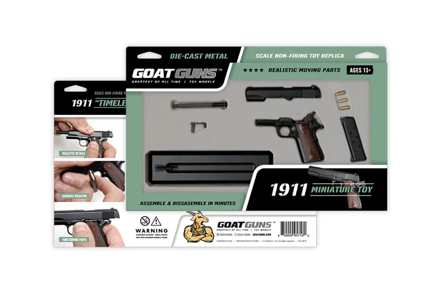 GOAT GUNS 1911 1:2.5 Scale Model - Black